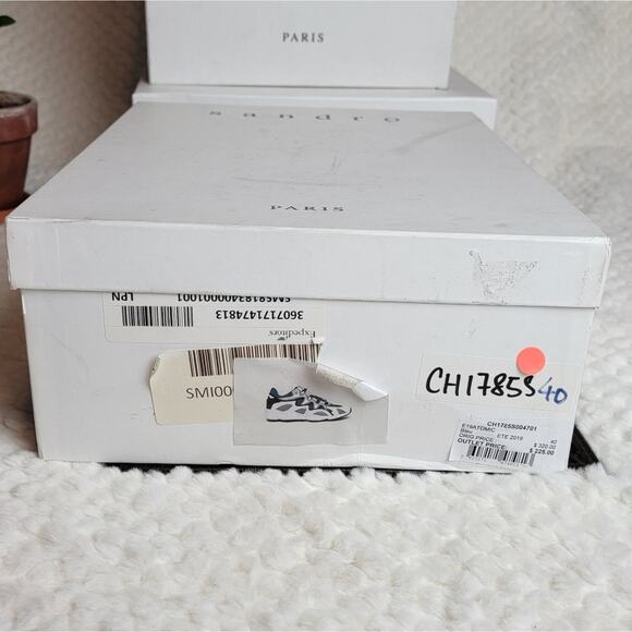 NIB Sandro Atomic Sneakers in Blue, Sz 40 / US 7M / 9W - Picture 13 of 13